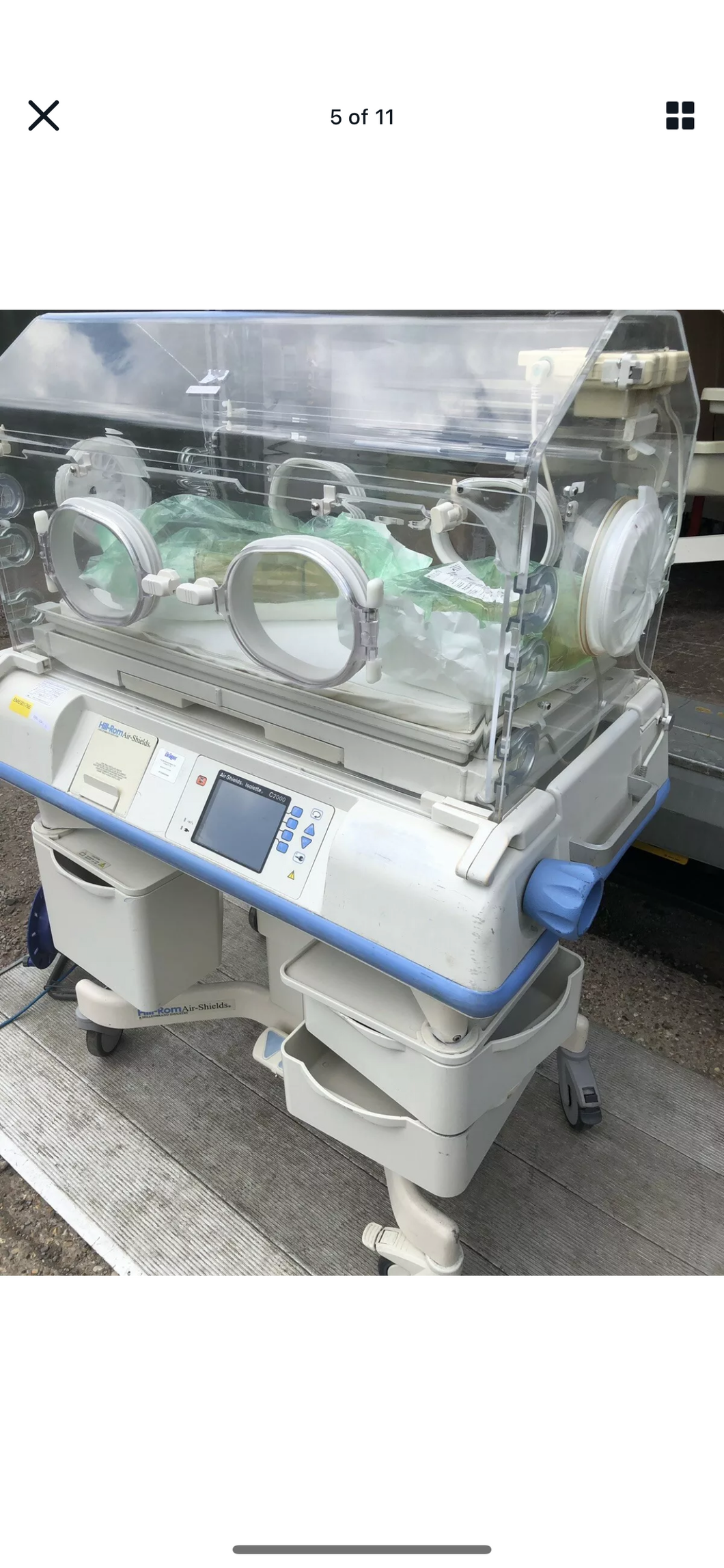 Dragger Air Shields isolate C200 Baby incubator